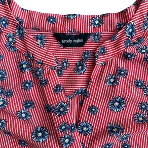 Brody Myles Red Floral Blouse